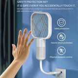Mini USB Electric Mosquito Racket, Rechargeable Summer Fly Swatters Trap, Mosquito Swatter UV Light Sharp Sparking Racket
